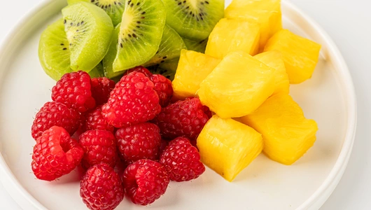 Фруктовый микс (малина, ананас, киви), 220 г