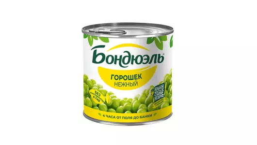 Зеленый горошек Бондюэль Нежный 400 г