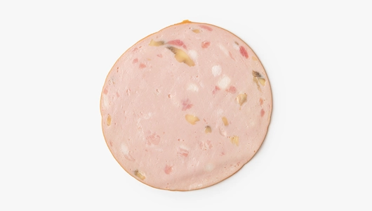 Колбаса вареная "Мортаделла с&nbsp;шампиньонами", нарезка