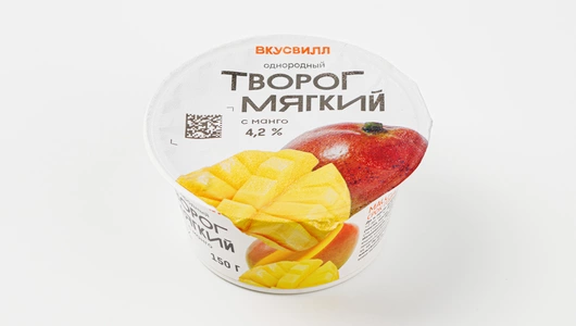 Творог мягкий с манго однородный 4,2%