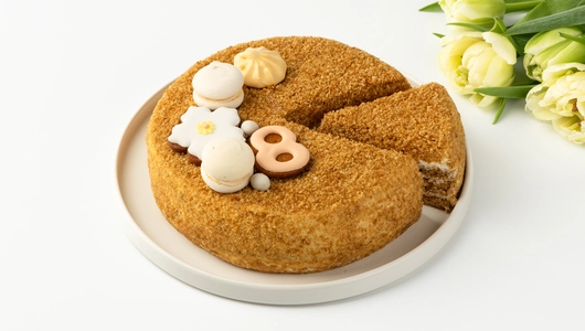 Торт "Подарочный" медово-сметанный, 500 г