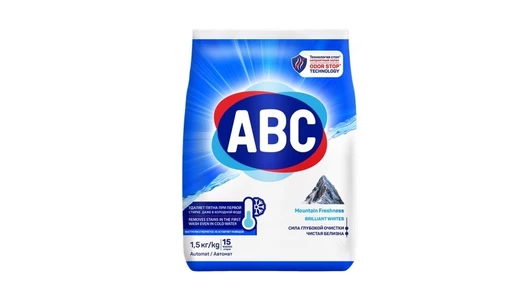 Стиральный порошок ABC Свежесть гор для белого белья 1,5 кг