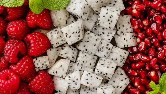 Фруктовый микс (малина, питахайя, гранат)