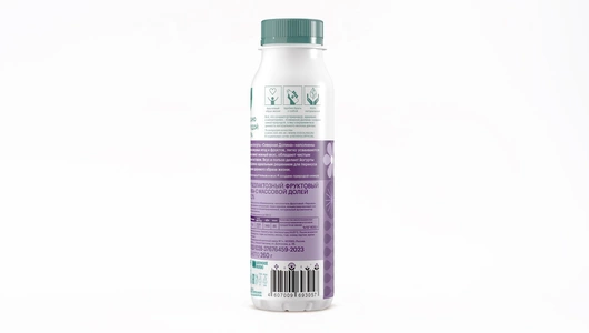 Йогурт питьевой Северная Долина безлактозный Черника 2,2% 260 г