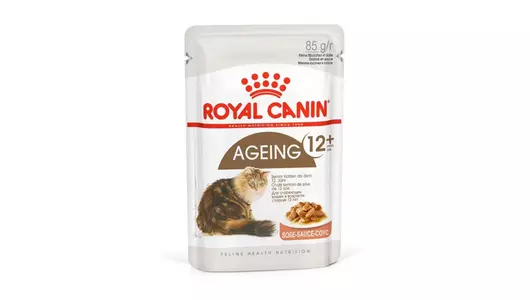 ROYAL CANIN Ageing +12 Корм влаж.кус.в соусе д/кошек ст.12лет пауч 85г