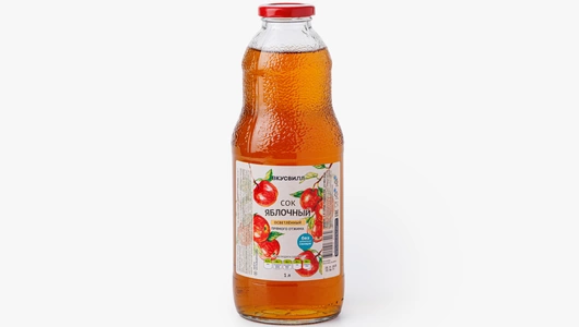Сок яблочный осветленный, 1 л