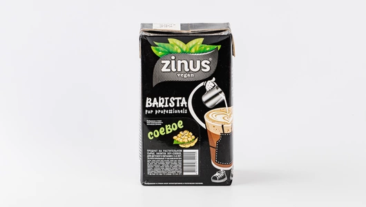 Напиток соевый Zinus Barista ультрапастеризованный 1 л