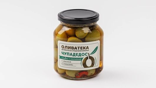 Оливки Чупадедос с косточкой с маслом