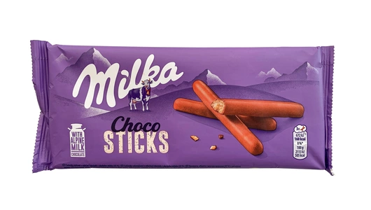 Печенье Milka Choco Sticks хрустящее в молочным шоколаде 112 г