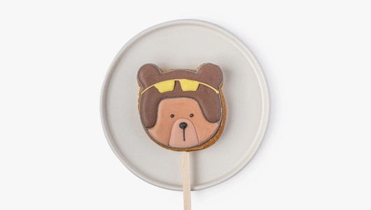 Пряник имбирный "23 Февраля" на&nbsp;палочке, 1 шт.