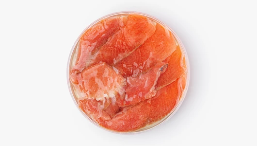 Строганина из&nbsp;горбуши с&nbsp;раст. маслом зам., 200 г