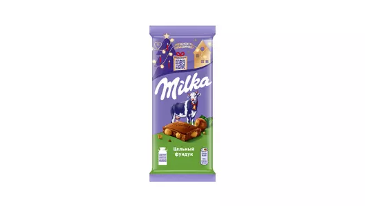 Шоколад молочный Milka с&nbsp;цельным фундуком 80 г
