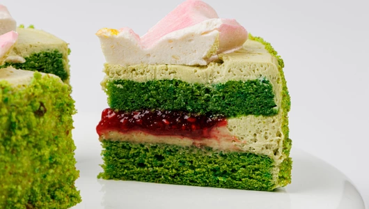 Бенто-торт "Фисташковый с малиной"