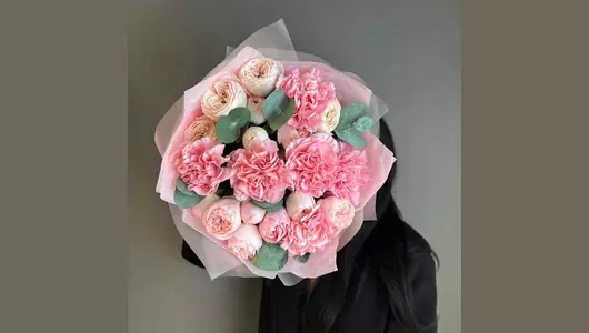 Дуо мэнсфилд и&nbsp;гвоздика FMART by flowwow