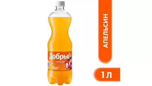 Напиток газированный Добрый Апельсин с пониженной калорийностью 1 л