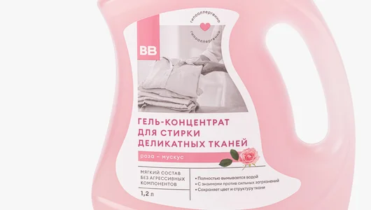 Гель-концентрат для&nbsp;стирки деликатных тканей "Роза-мускус", 1.2 л