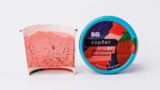 Сорбет "Клубника-Базилик"