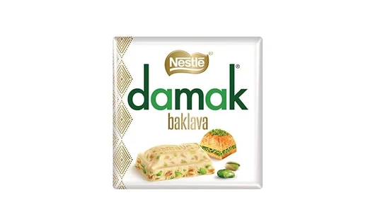 Шоколад белый Nestle Damak с фисташками и пахлавой 60&nbsp;г