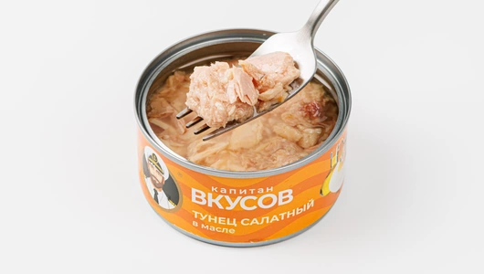 Тунец полосатый салатный измельченный в масле, 170 г Тунец полосатый салатный измельченный в масле, 170 г