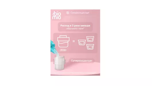 Гель и&nbsp;кондиционер для&nbsp;стирки детского белья BioMio Baby Bio-Laundry Без&nbsp;запаха 900 мл