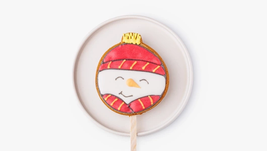 Пряник имбирный "Новый год" на палочке, 1 шт.