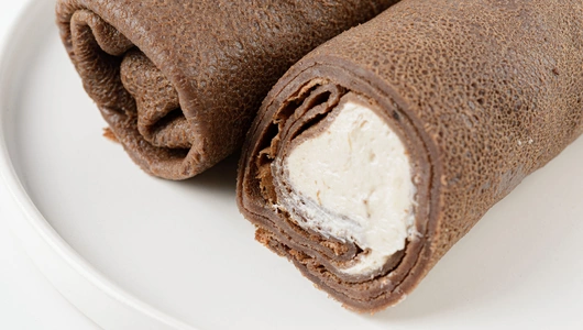 Блинчики "Шоколадные" с&nbsp;творожным сыром и&nbsp;бананом