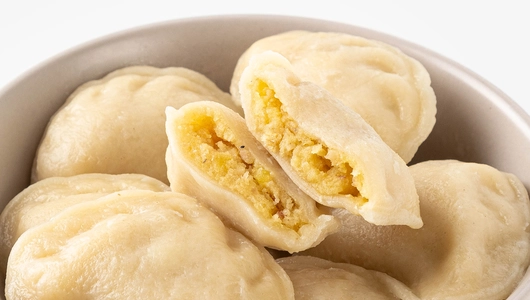 Вареники с картофелем и беконом