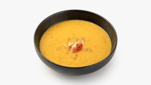 Кукурузный крем-суп с беконом