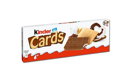 Вафли Kinder Cards с какао-молочной начинкой 128 г