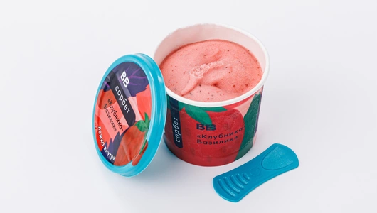 Сорбет "Клубника-Базилик"
