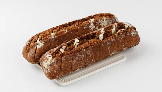 Выпекаем дома. Багет ржаной с чесноком, 2 шт. Пекарня