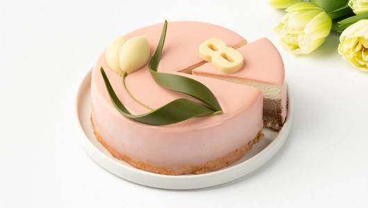 Торт муссовый "Тюльпан" шоколадный микс сырный