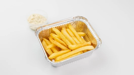 Картофель фри с&nbsp;соусом блю чиз