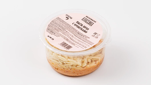 Паста Орзо с креветками Паста Орзо с креветками