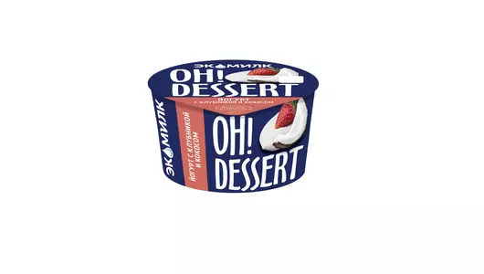 Йогурт Oh!Dessert с клубникой и кокосом 4,2% 130 г