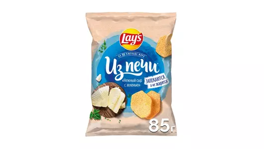 Чипсы картофельные Lay`s Из печи Нежный сыр с зеленью 85 г