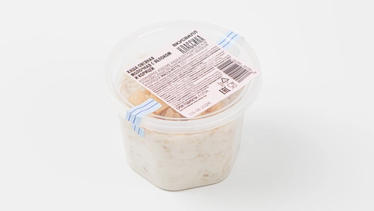 Каша овсяная молочная с яблоком и корицей, 215 г