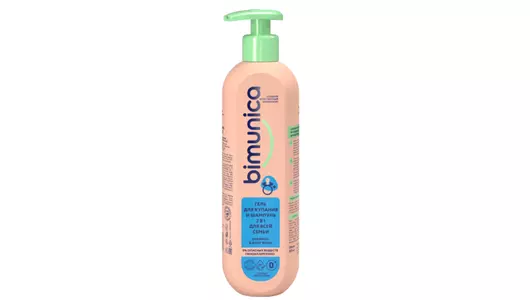 Шампунь и гель для купания детский Bimunica Для всей семьи 0+ 500 мл