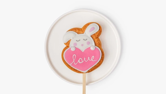 Пряник "День влюбленных" на&nbsp;палочке, 1 шт.