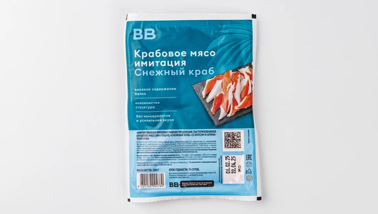 Крабовое мясо Снежный краб (имитация), 200 г