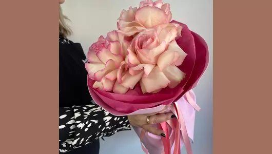 Французкая роза букет-03 FMART by flowwow