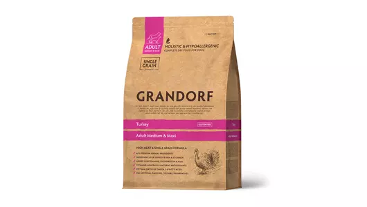 GRANDORF Med&Maxi Adult Turkey Корм сух.индейка д/собак средних и крупных пород 3кг