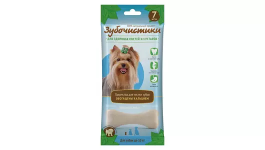 ДЕРЕВЕНСКИЕ ЛАКОМСТВА Зубочистики кальциевые д/собак мелких пород 60г