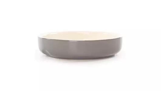 SCRUFFS Миска керамическая для мелких пород собак и кошек "Classic Soucer", серая, 13х13х3см, 200мл
