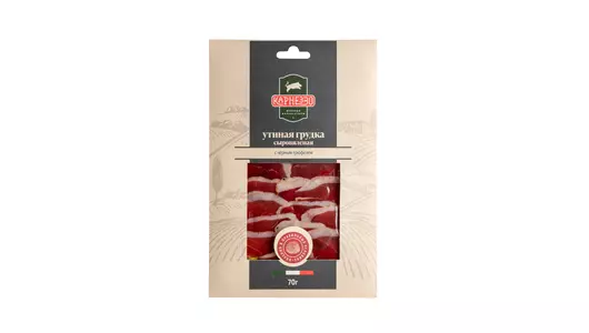 Утиная грудка Карнеззо сыровяленая с черным трюфелем нарезка 70 г