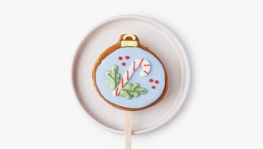 Пряник имбирный "Зимнее очарование" на палочке, 1 шт.