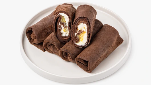 Блинчики с&nbsp;кремчизом и&nbsp;апельсином, зам.