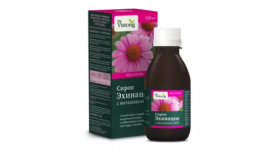 Сироп эхинацеи Dr.Vistong с витамином B12 150 мл флакон 1 шт.