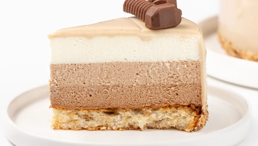 Торт муссовый "С 23 февраля" шоколадный микс сырный