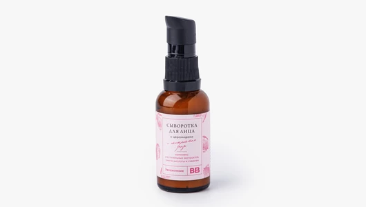 Сыворотка для лица с церамидами и экстрактом розы